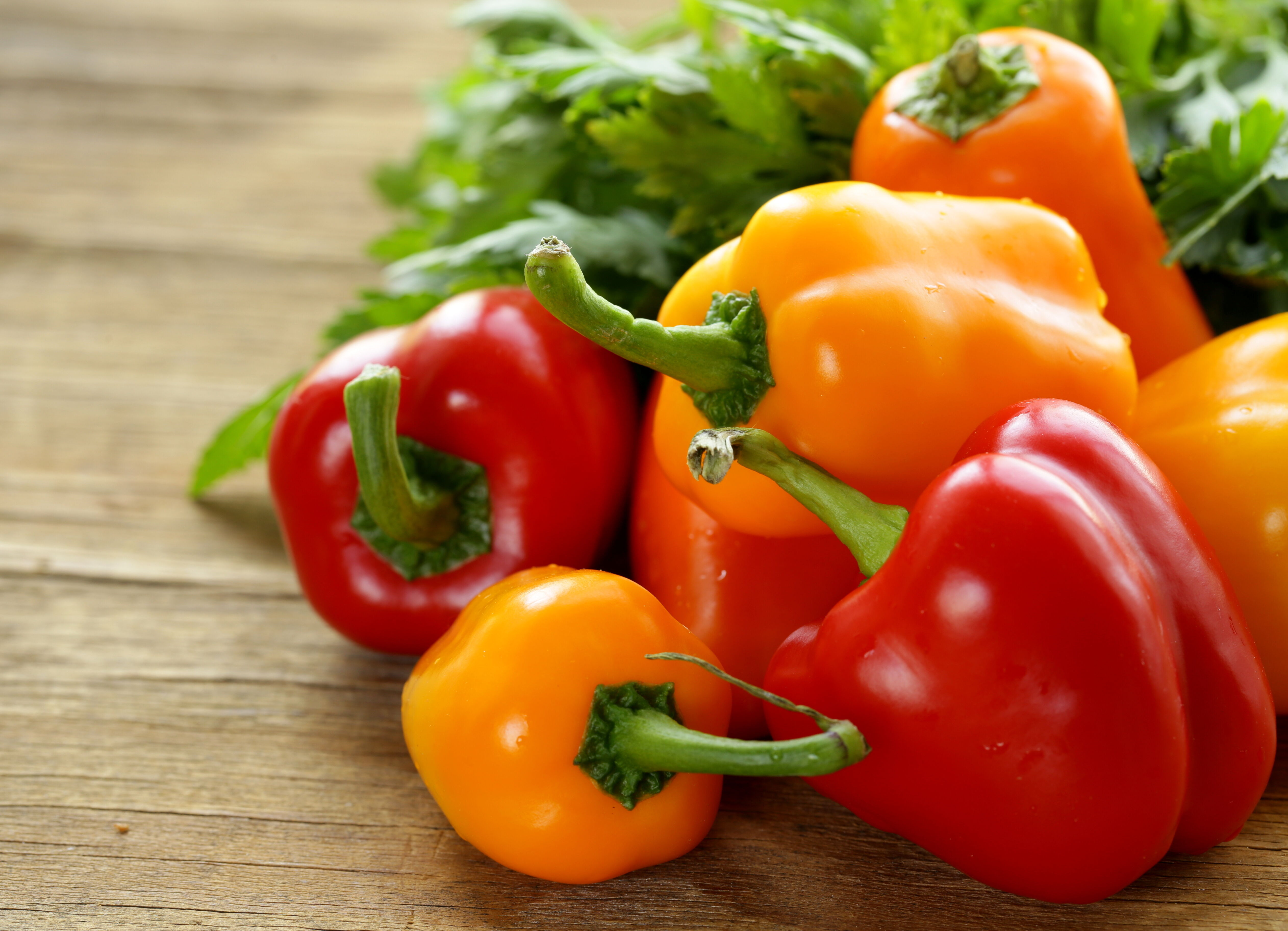 Bell peppers are good for eye health